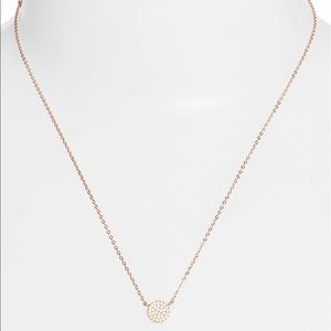NWOT Nadri Necklace & Bracelet Set Pavé Disc